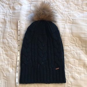 Free People Navy Winter Floppy Hat